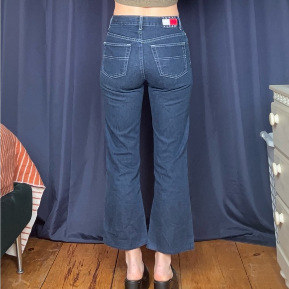 Tommy Hilfiger Dark Wash Bootleg Jeans - Picture 3 of 6